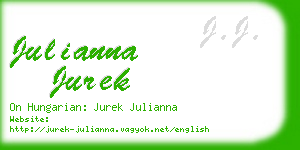 julianna jurek business card